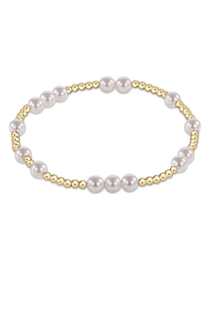 Choshen Bracelet 6mm W 4mm Shiny Gold Filled Beads