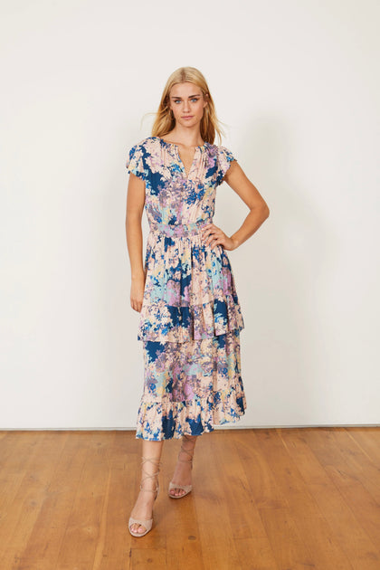 Coast moira jacquard top wrap dress