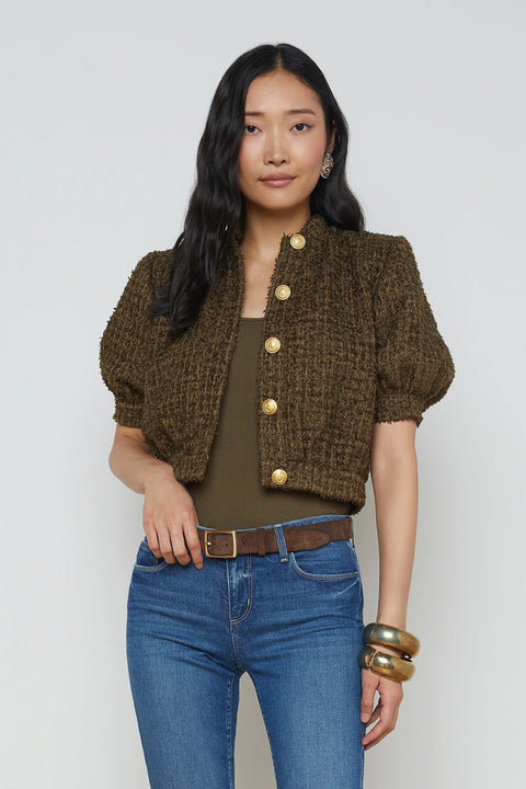 COVE CROP SHORT SLV JACKET