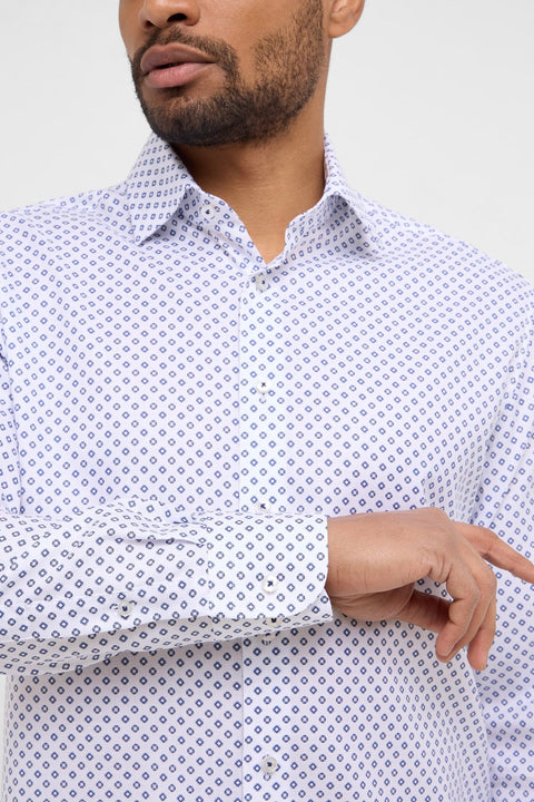 PRINTED TWILL MODERN FIT CUTAWAY COLLAR (4173-XD82)