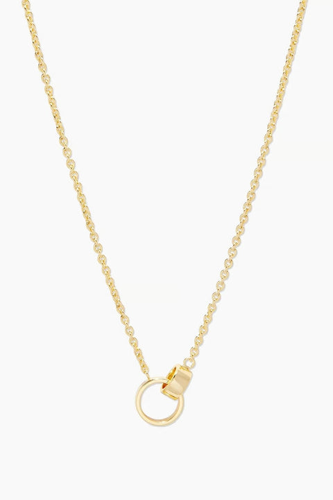 ROSE INTERLOCKING NECKLACE- GOLD