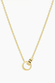 ROSE INTERLOCKING NECKLACE- GOLD