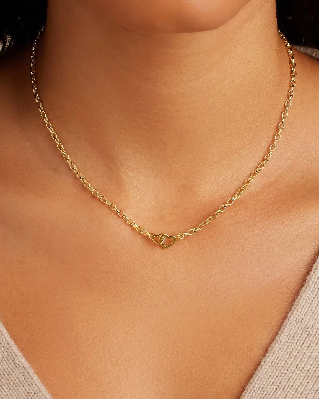 PARKER HEART MINI NECKLACE- GOLD