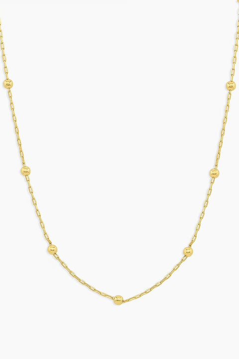 NEWPORT CHAIN NECKLACE- GLD