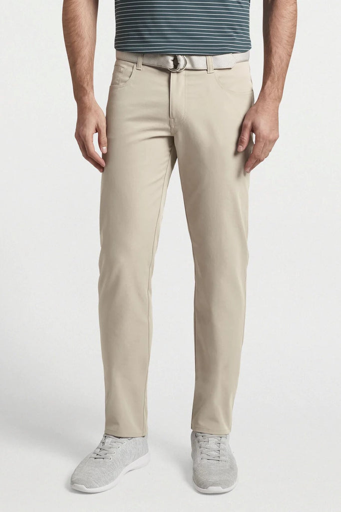 Peter Millar Wicking Crown Sport Performance Pants Khaki Stretch Golf Men  33x32