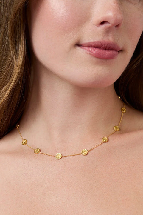 VALENCIA DELICATE STATION NECKLACE- GOLD