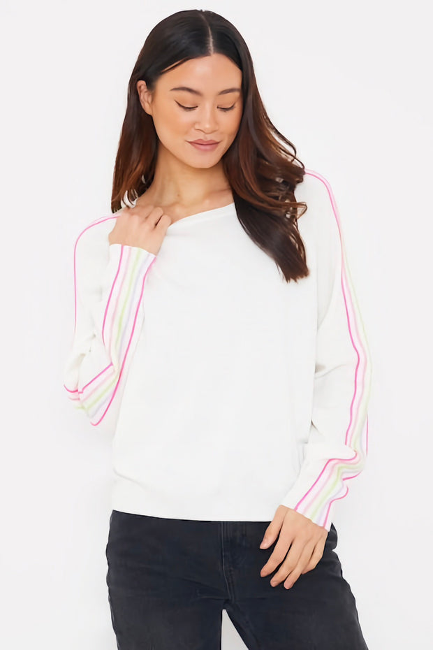 SPORTY STRIPE MINI SWEAT