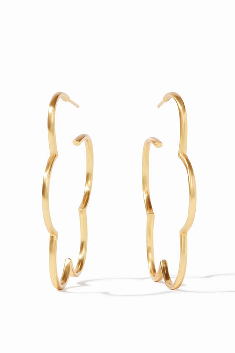 GARDENIA HOOP LARGE GOLD