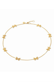 BUTTERFLY DELICATE STATION NECKLACE- GOLD