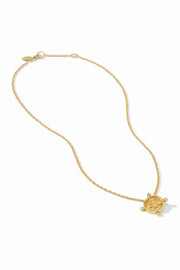 BEE CAMEO SOLITAIRE NECKLACE- GLD