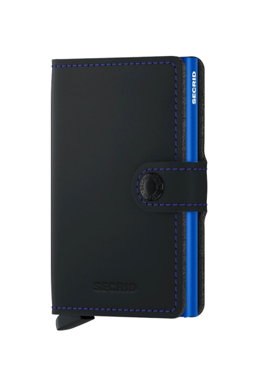 MINIWALLET MATTE BLACK/BLUE OS