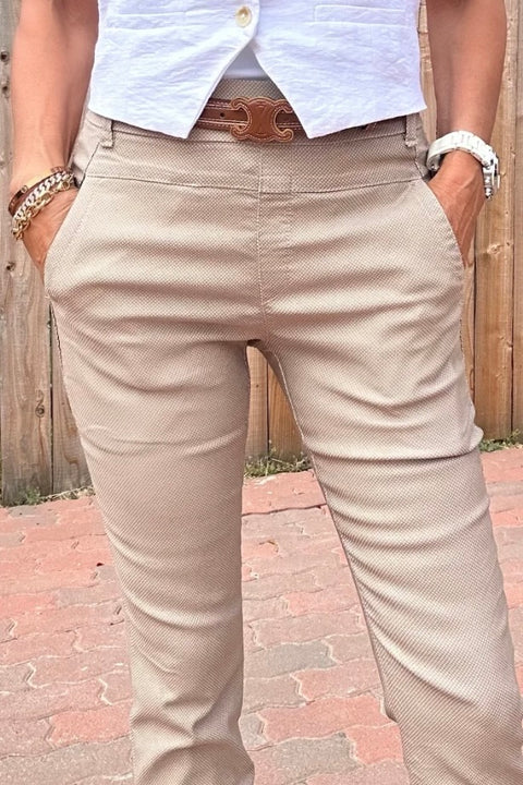 LIAT PANT- TAUPE DIAMOND