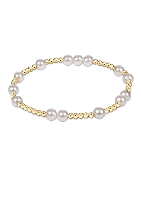 HOPE UNWRITTEN 6MM BRACELET- PEARL