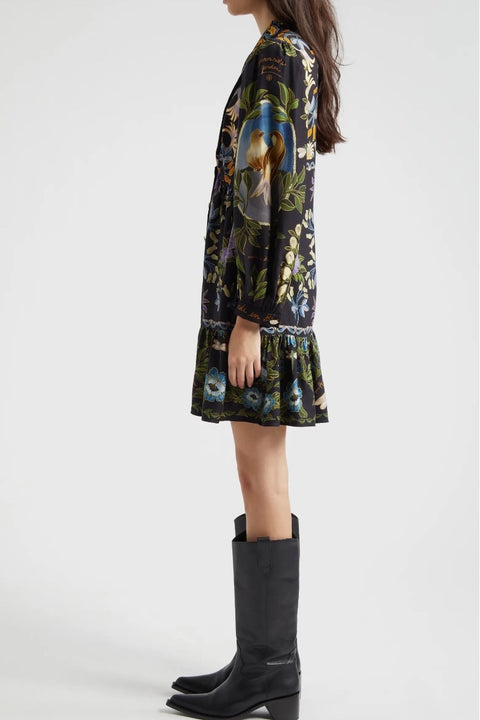 WINTER GARDEN LS MINI DRESS