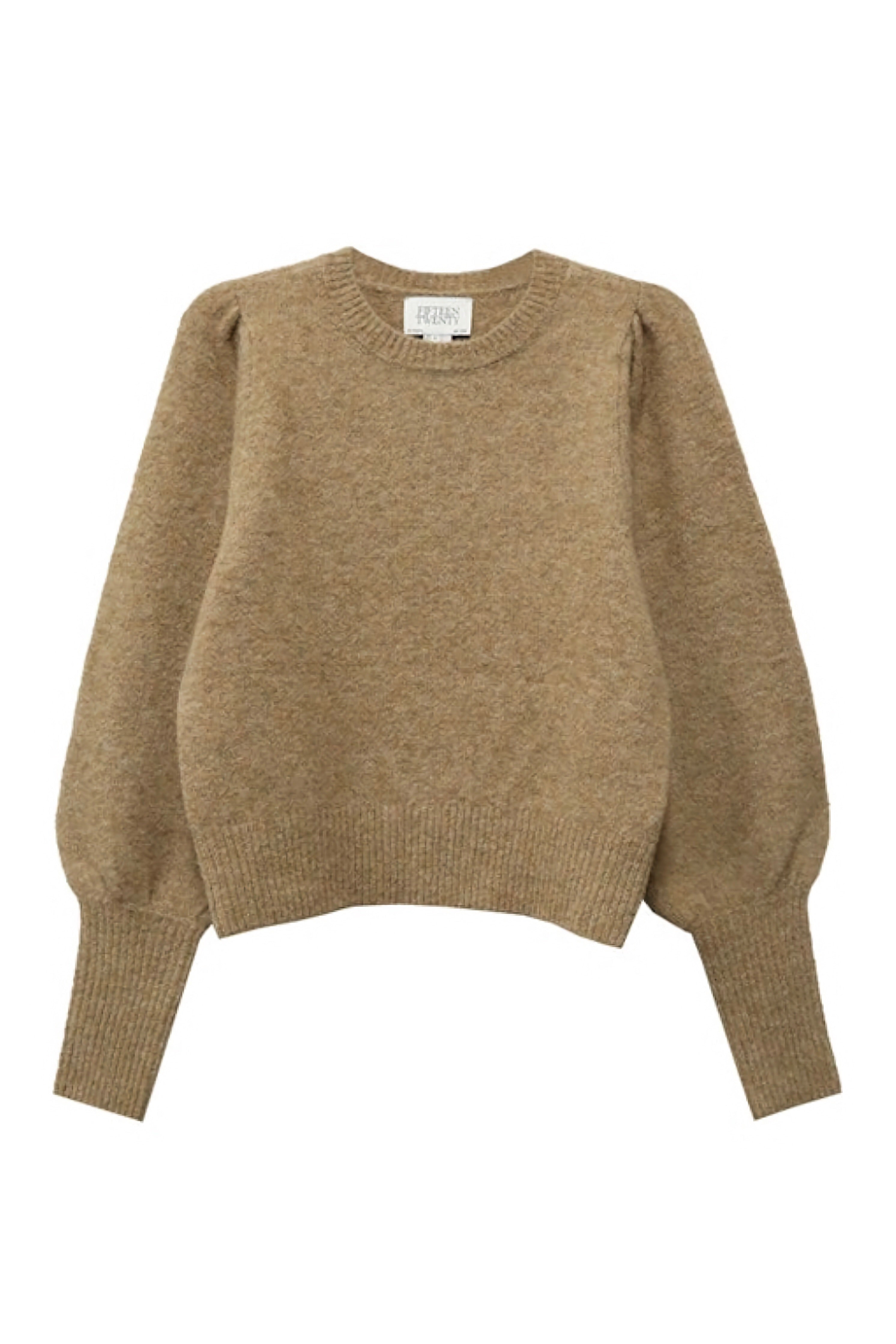 LIA SHIRRED SLV SWEATER