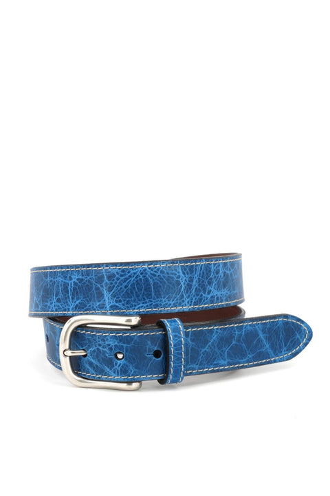 MATTE CALFSKIN CONTRAST STITCH BELT (54772)