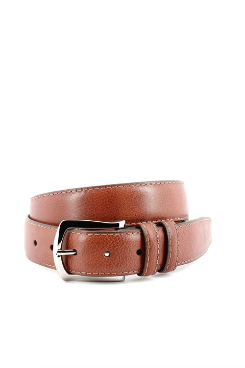 ITALIAN CALFSKIN CONTRAST STITCH BELT (52558)