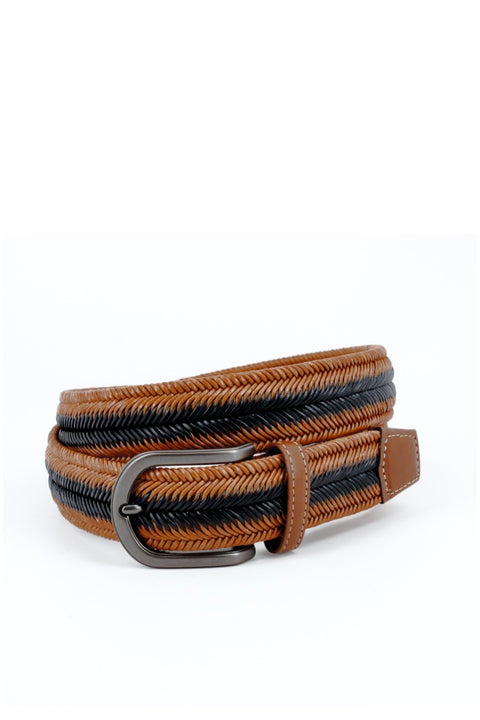 ITALIAN HERRINGBONE WOVEN BELT (64248)