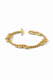 SARATOGA DEMI LINK BRACELET- GLD