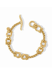 SARATOGA DEMI LINK BRACELET- GLD