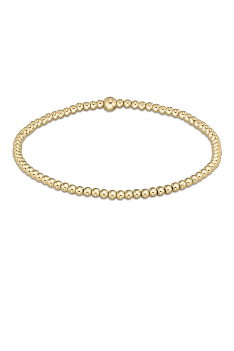 CLASSIC 2.5MM BEAD BRACELET- GOLD