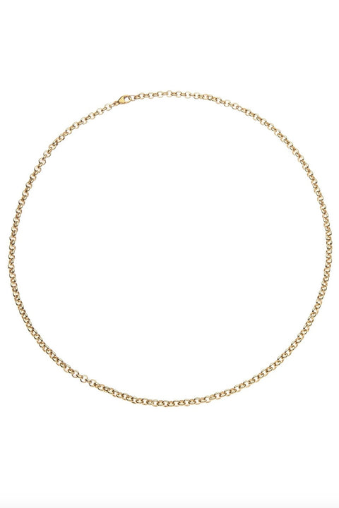 18" GRANDE ROLO CHAIN- GLD