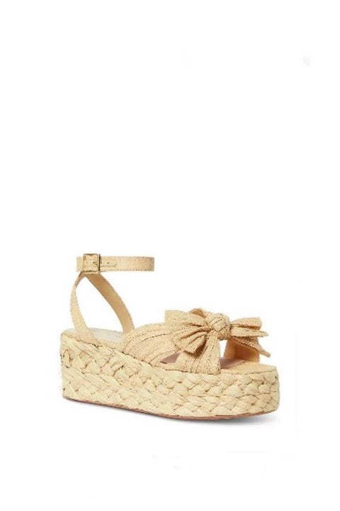 GABY PLEATED BOW ESPADRILLE