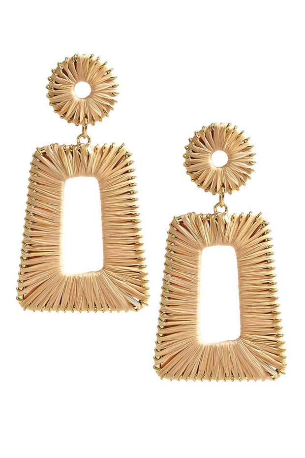 JORDAN RAFFIA EARRINGS