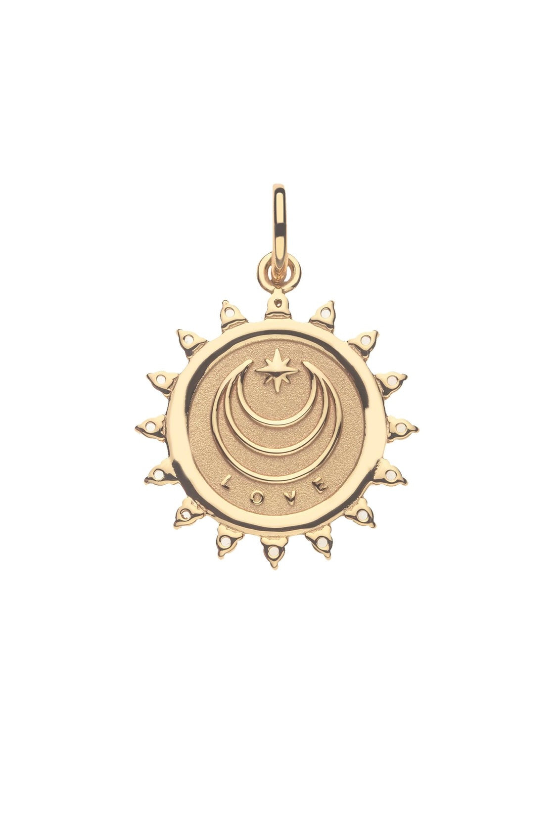 LOVE PETITE EMBELLISHED COIN NECKLACE- SATELLITE CHAIN