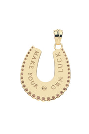 LUCKY MOP HORSESHOE PENDANT- DRAWN LINK CHAIN