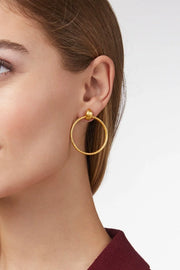 PALERMO DELICATE DOORKNOCKER EARRING- GOLD