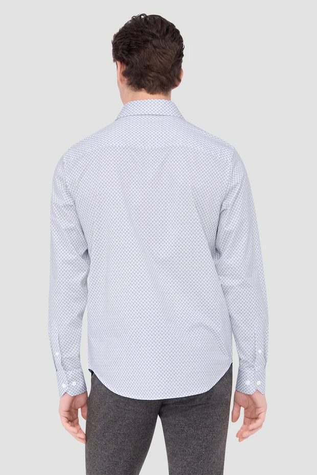 STUCTURED TWILL SLIM FIT CUTAWAY COLLAR (1187-F68V)