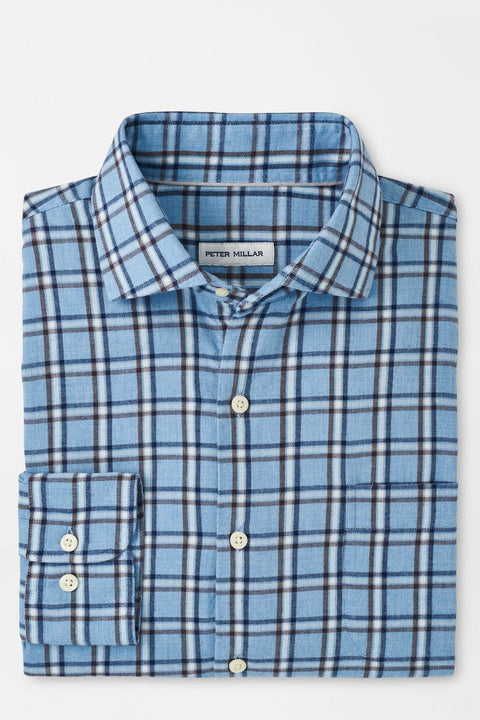 NELSON CROWN FLANNEL STRETCH SPORT SHIRT