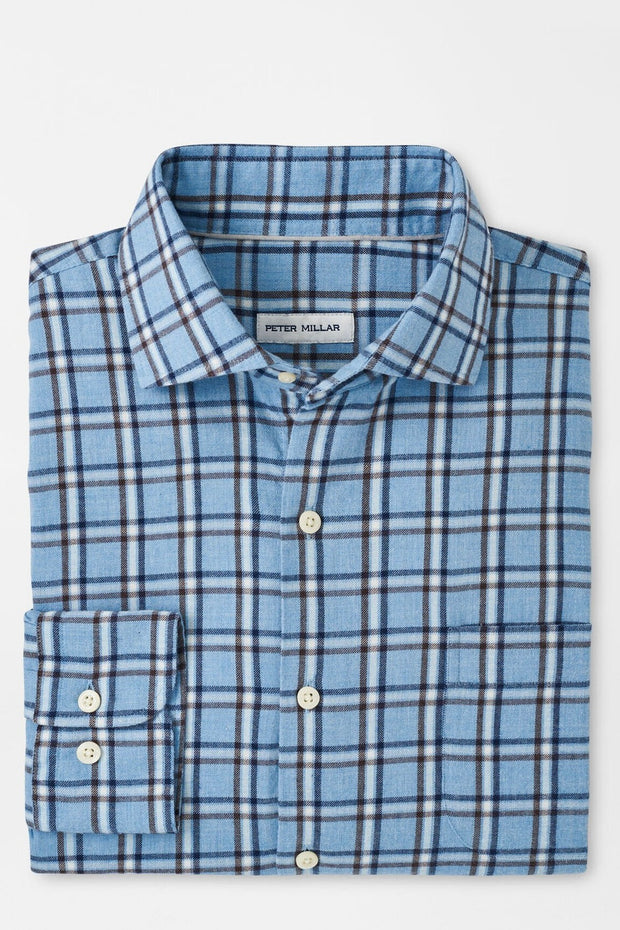 NELSON CROWN FLANNEL STRETCH SPORT SHIRT