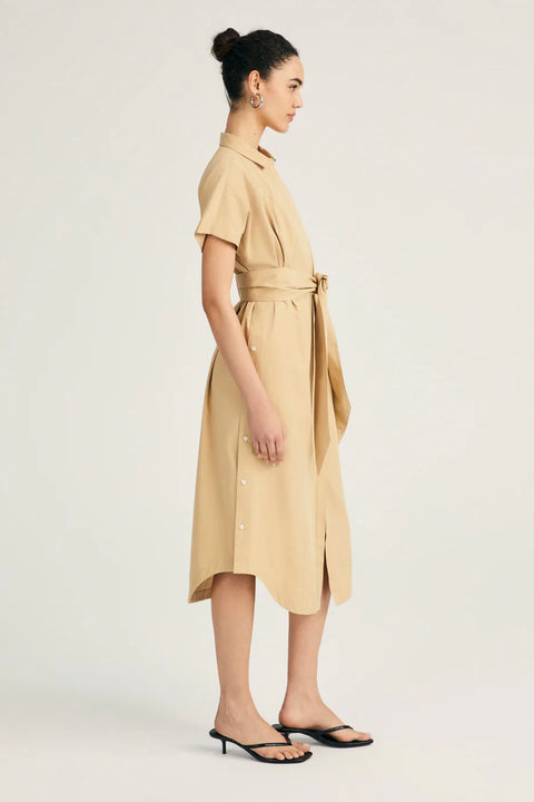 MIKALA SS BELTED SHIRT DRESS