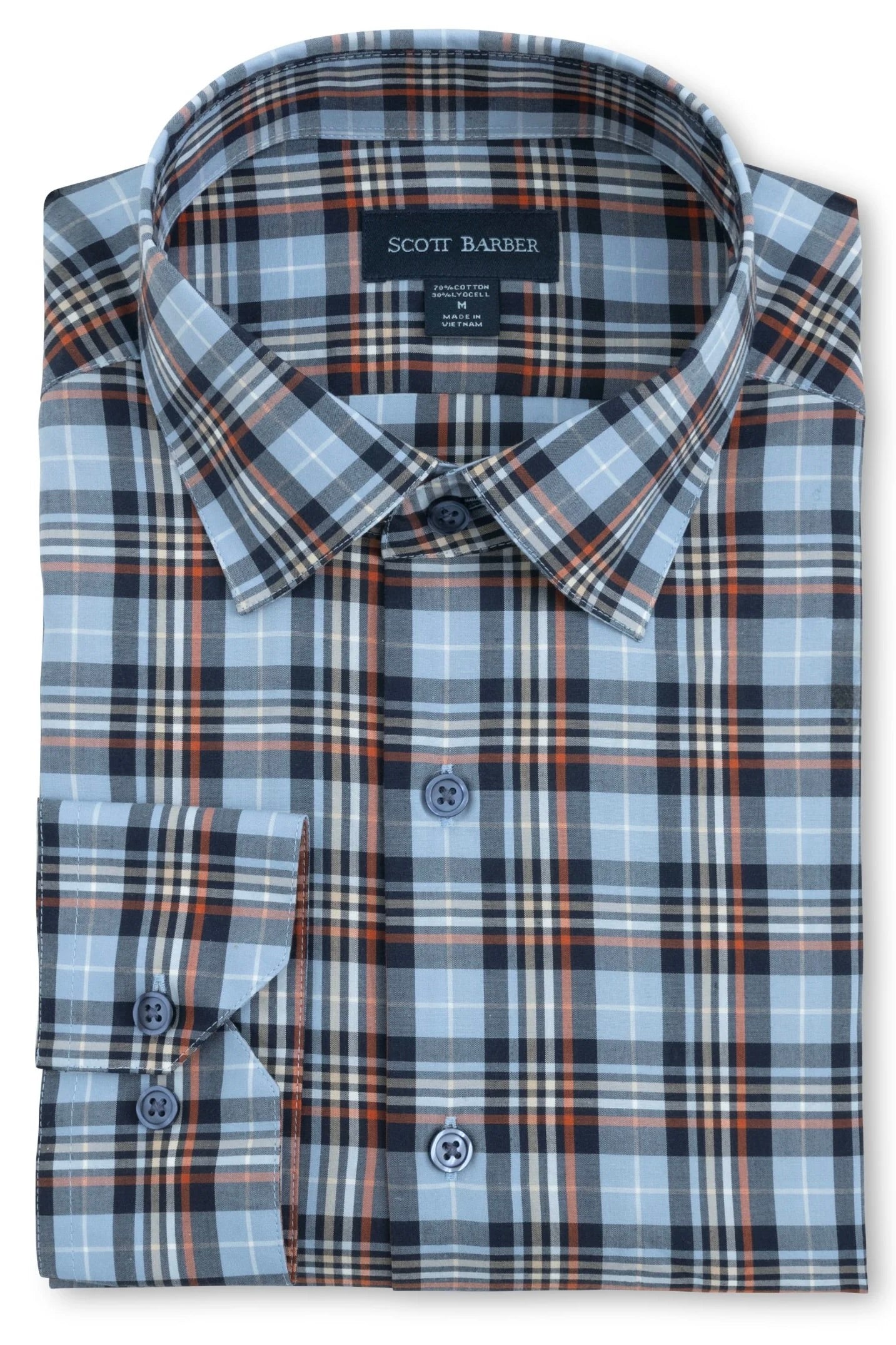 PERFORMANCE COLLEGIATE PLAID LS SHIRT