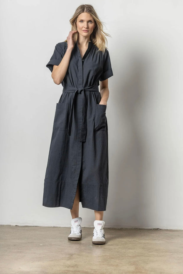 MAXI BUTTON DOWN DRESS (PA2698)