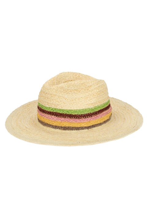 SUNRISE RAFFIA FEDORA