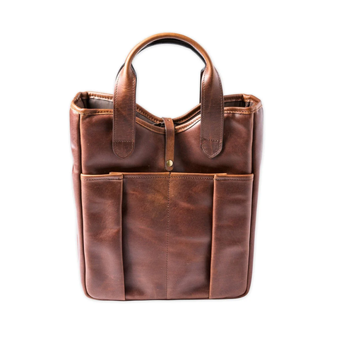 LEATHER WHISKEY TOTE