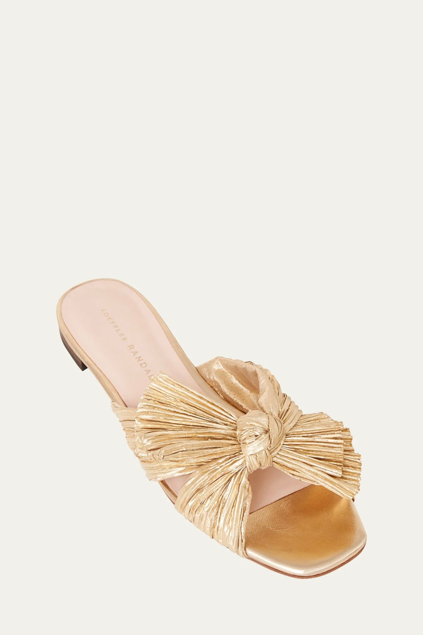 DAPHNE PLEATED BOW SLIDE