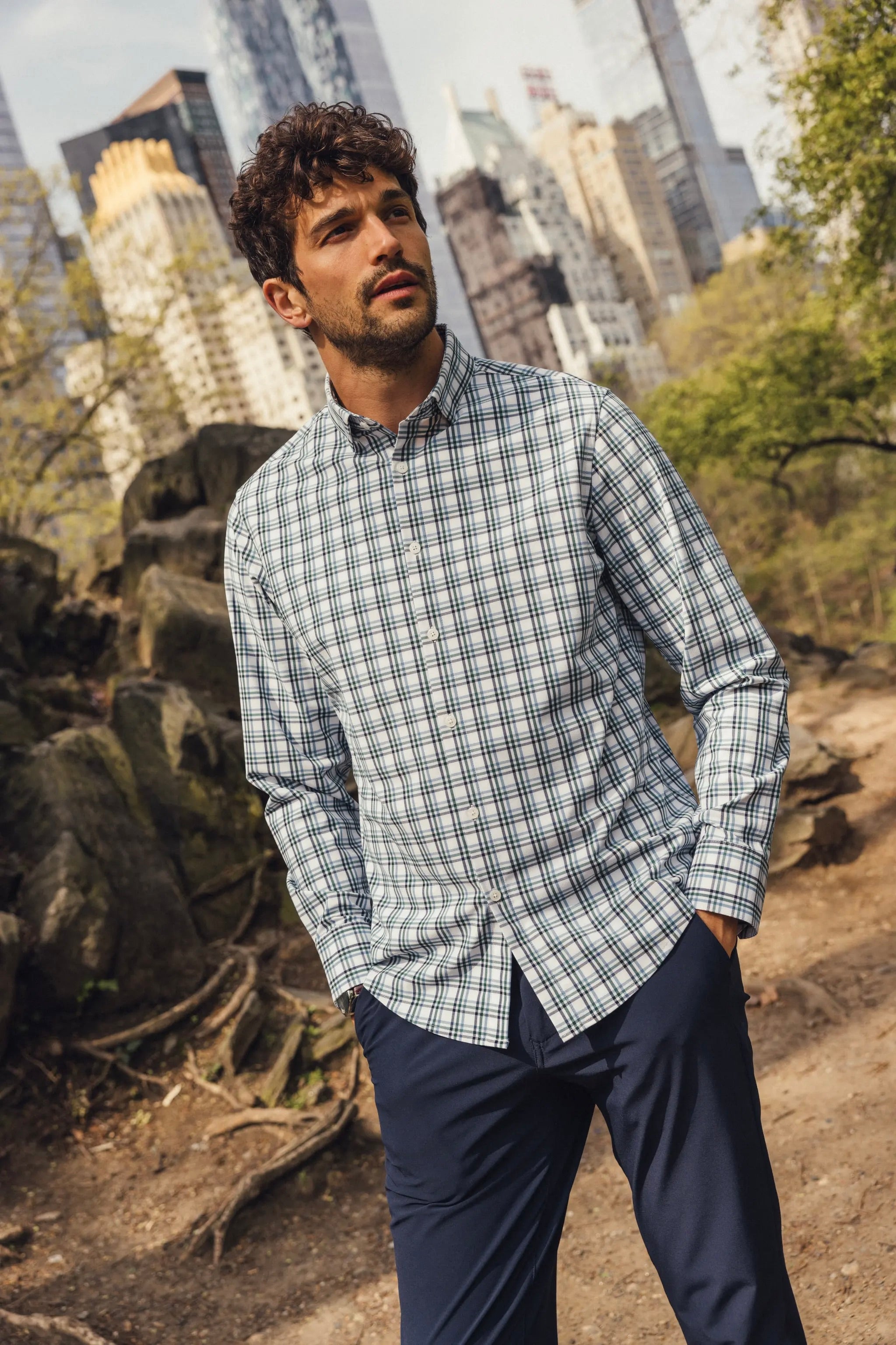 LEEWARD NO TUCK LS SHIRT (1WS-2127)