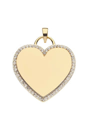 NEVER ENOUGH LOVE HEART PENDANT- DRAWN LINK CHAIN