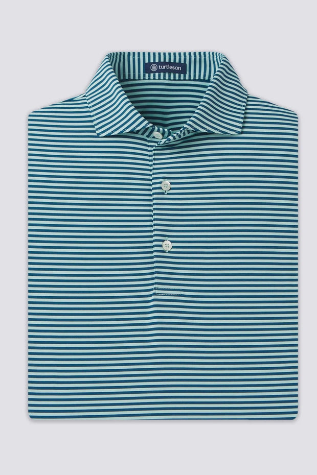 EDWARD STRIPE PERFORMANCE POLO