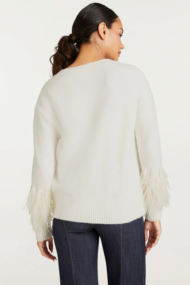 BRIANA FEATHER CARDIGAN