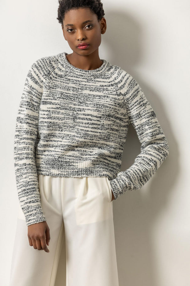 RIBBED NECK RAGLAN SWEATER (PA2747)