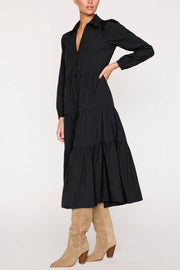 LONG SLV HAVANA DRESS