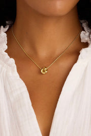 INFINITY KNOT NECKLACE- GLD