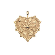 HOPE HEART PENDANT NECKLACE- DRAWN LINK CHAIN