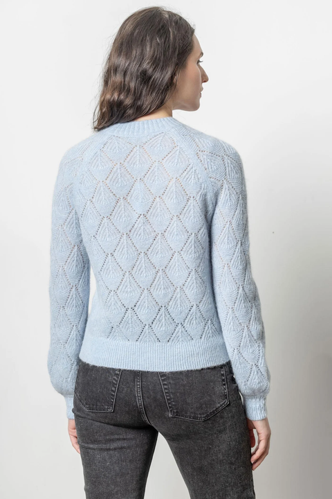 EASY POINTELLE CREWNECK SWEATER (PA2673)