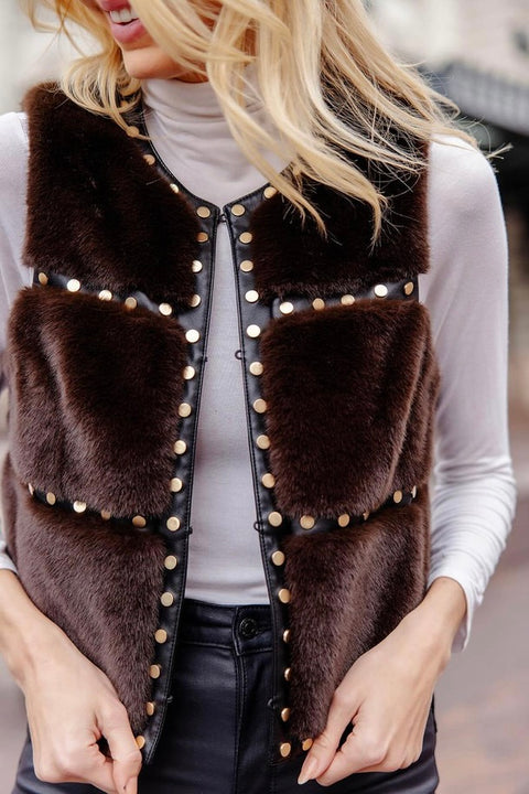 GISELLE STUDDED VEST